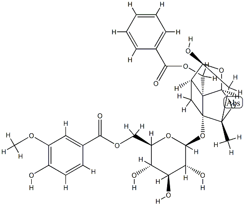 牡丹皮苷J, 262350-52-7, 結(jié)構(gòu)式