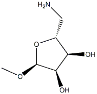 alpha-D-Ribofuranoside,methyl5-amino-5-deoxy-(9CI) Struktur