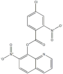 7-Nitro-8-quinolyl=4-chloro-2-nitrobenzoate Struktur