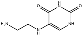 2,4(1H,3H)-Pyrimidinedione,5-[(2-aminoethyl)amino]-(9CI) Struktur