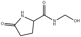 2-Pyrrolidinecarboxamide,N-(hydroxymethyl)-5-oxo-(9CI) Struktur