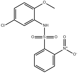 N-(5-chloro-2-methoxyphenyl)-2-nitrobenzenesulfonamide Struktur