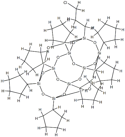 PSS-(3-CHLOROPROPYL)-HEPTACYCLOPENTYL S& Struktur