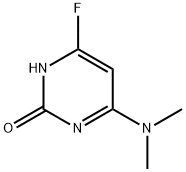 2(1H)-Pyrimidinone,4-(dimethylamino)-6-fluoro-(9CI) Struktur