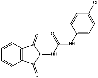 N-(4-chlorophenyl)-N'-(1,3-dioxo-1,3-dihydro-2H-isoindol-2-yl)urea Struktur