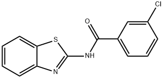 N-(1,3-benzothiazol-2-yl)-3-chlorobenzamide Struktur