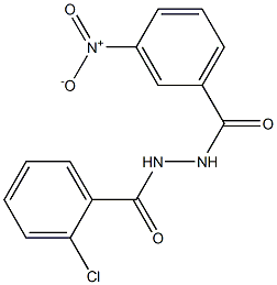 2-chloro-N'-(3-nitrobenzoyl)benzohydrazide Struktur