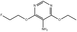 5-Pyrimidinamine,4-ethoxy-6-(2-fluoroethoxy)-(9CI) Struktur