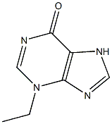 6H-Purin-6-one,3-ethyl-3,7-dihydro-(9CI) Struktur