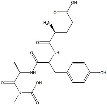 Poly(glutamyl-tyrosyl-alanyl-glycine) Struktur