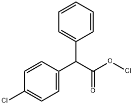 2,2-(2-chlorophenyl-4'-chlorophenyl)acetic acid Struktur