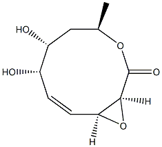 D-ribo-Dec-4-enonic acid, 2,3-anhydro-4,5,8,10-tetradeoxy-, tha-lactone, (2xi-iota,3xi-iota,4E)- (9CI) Struktur