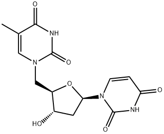 2',5'-Dideoxy-5'-[3,4-dihydro-5-methyl-2,4-dioxopyrimidin-1(2H)-yl]uridine Struktur