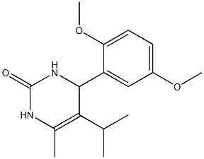 2(1H)-Pyrimidinone,4-(2,5-dimethoxyphenyl)-3,4-dihydro-6-methyl-5-(1-methylethyl)-(9CI) Struktur