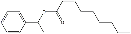 Nonanoic acid 1-phenylethyl ester Struktur