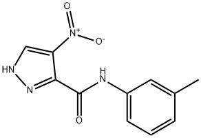 1H-Pyrazole-3-carboxamide,N-(3-methylphenyl)-4-nitro-(9CI) Struktur