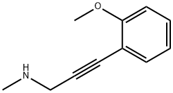 2-Propyn-1-amine,3-(2-methoxyphenyl)-N-methyl-(9CI) Struktur