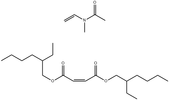 2-Butenedioic acid (Z)-, bis(2-ethylhexyl) ester, polymer with N-ethenyl-N-methylacetamide N-Vinyl-N-methylacetamide, di-2-ethylhexyl maleate polymer Struktur