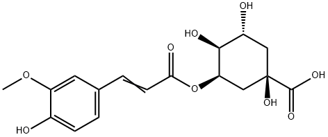 5-O-フェルロイルキナ酸 化學(xué)構(gòu)造式