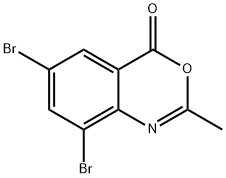 6,8-dibromo-2-methyl-4H-3,1-benzoxazin-4-one Struktur