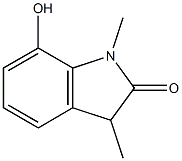 2H-Indol-2-one,1,3-dihydro-7-hydroxy-1,3-dimethyl-(9CI) Struktur