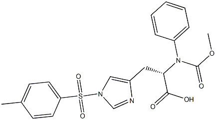 Nα-Benzyloxycarbonyl-1-(p-toluenesulfonyl)-L-histidine Struktur