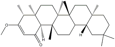 3-Methoxyfriedela-2-ene-1-one Struktur