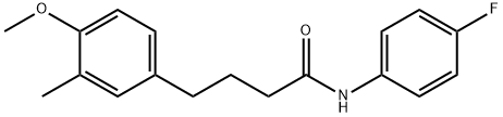 N-(4-fluorophenyl)-4-(4-methoxy-3-methylphenyl)butanamide Struktur