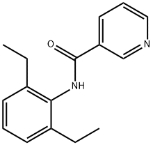 3-Pyridinecarboxamide,N-(2,6-diethylphenyl)-(9CI) Struktur