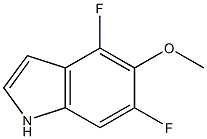 1H-Indole,4,6-difluoro-5-methoxy-(9CI) Struktur