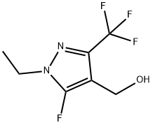 1H-Pyrazole-4-methanol,1-ethyl-5-fluoro-3-(trifluoromethyl)-(9CI) Struktur