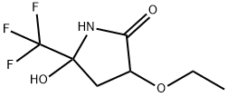 2-Pyrrolidinone,3-ethoxy-5-hydroxy-5-(trifluoromethyl)-(9CI) Struktur