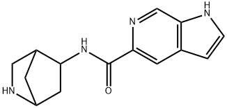 1H-Pyrrolo[2,3-c]pyridine-5-carboxamide,N-2-azabicyclo[2.2.1]hept-5-yl-(9CI) Struktur