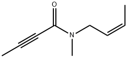 2-Butynamide,N-(2Z)-2-butenyl-N-methyl-(9CI) Struktur