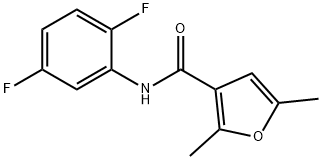 3-Furancarboxamide,N-(2,5-difluorophenyl)-2,5-dimethyl-(9CI) Struktur