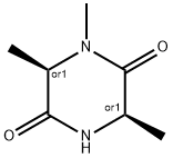 2,5-Piperazinedione,1,3,6-trimethyl-,(3R,6R)-rel-(9CI) Struktur