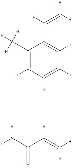 2-Propenamide, polymer with ethenylmethylbenzene Struktur