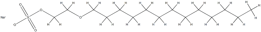 Poly(oxy-1,2-ethanediyl), .alpha.-sulfo-.omega.-(tridecyloxy)-, sodium salt Struktur