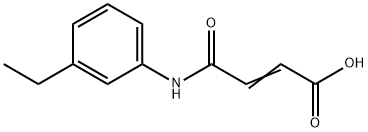 2-Butenoicacid,4-[(3-ethylphenyl)amino]-4-oxo-(9CI) Struktur