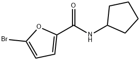 2-Furancarboxamide,5-bromo-N-cyclopentyl-(9CI) Struktur