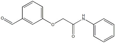 2-(3-formylphenoxy)-N-phenylacetamide Struktur