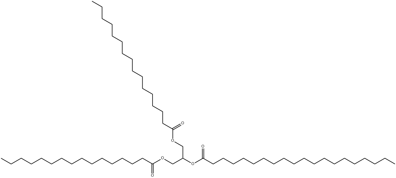 1,2,3-Propanetriyl=1,3-bishexadecanoate 2-icosanoate Struktur