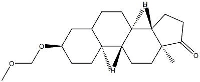 3α-(Methoxymethoxy)androstan-17-one Struktur