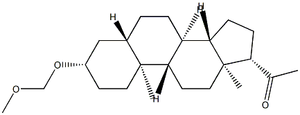 3β-(Methoxymethoxy)-5α-pregnan-20-one Struktur