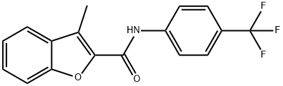 2-Benzofurancarboxamide,3-methyl-N-[4-(trifluoromethyl)phenyl]-(9CI) Struktur