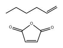 2,5-Furandione, polymer with 1-hexene, sodium salt Struktur