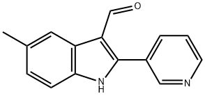 1H-Indole-3-carboxaldehyde,5-methyl-2-(3-pyridinyl)-(9CI) Struktur