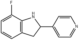 1H-Indole,7-fluoro-2,3-dihydro-2-(4-pyridinyl)-(9CI) Struktur