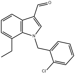 1H-Indole-3-carboxaldehyde,1-[(2-chlorophenyl)methyl]-7-ethyl-(9CI) Struktur