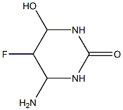 2(1H)-Pyrimidinone,4-amino-5-fluorotetrahydro-6-hydroxy-(9CI) Struktur